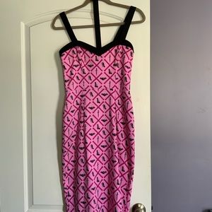 Vixen By Micheline Pitt X Ryan Heshka Bad Girls Club Wiggle Dress, sz SMALL